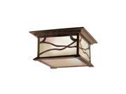 Kichler 9838 2 Light Outdoor Ceiling Fixture from the Morris Collection