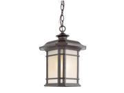 Corner Windows 18 high Outdoor Pendant in Black