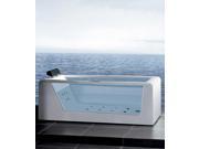 Ariel Bath Stylish and Modern See Through Whirlpool Bathtub 61 Gallon