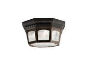 Kichler 9538 Weatherly 3 Light Outdoor Flush Mount Ceiling Fixture