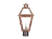 Elk Grande Isle Gas Post Lantern Solid Brass in Antique Bronze 7930 WP