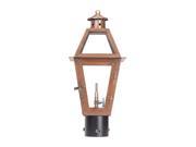 Elk Grande Isle Gas Post Lantern Solid Brass in Antique Bronze 7926 WP