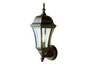 Rust Single Light Up Lighting Outdoor Wall Sconce from the Outdoor Collection