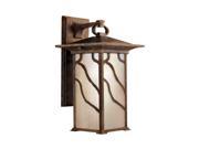 Kichler Lighting 9031DCO Arts and Crafts 1 Light Outdoor Wall light in Distressed Copper