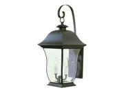 Trans Globe Lighting 4971 BK Black Two Light Up Lighting Outdoor Wall Sconce from the Outdoor Collection