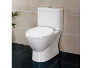 Ariel Bath Modern Eco Friendly One Piece White Toilet