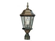 Trans Globe Lighting 4716 BRZ Brown Single Light Up Lighting Outdoor Post Light from the Outdoor Collection
