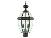Trans Globe Lighting 4321 BK Black Two Light Up Lighting Outdoor Post Light from the Outdoor Collection