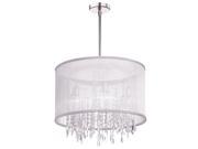 Dainolite 6 Light Crystal Chandelier Polished Chrome 85301 PC 119