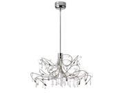 Dainolite 20 Light Crystal Chandelier Satin Chrome 1851 24 PC