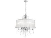 Dainolite 6 Light Crystal Chandelier Polished Chrome Bell Shade 615 270C PC 119