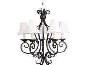 Maxim Manor 5 Light Chandelier Oil Rubbed Bronze 12215OI SHD123