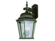 Trans Globe Lighting 51002 BK Black Three Light Up Lighting Outdoor Wall Sconce from the Outdoor Collection