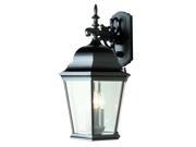 Black Three Light Up Lighting Outdoor Wall Sconce from the Outdoor Collection
