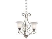 Kichler Camerena 3-Light Chandelier in Brushed Nickel Kichler Camerena 3-Light Chandelier in Brushed Nickel