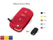 DSP Silicone Cover for VOLKSWAGEN SEAT SKODA Flip Remote Key 3 Buttons CV2801RD
