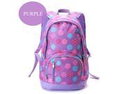 TGOLE Purplr Floral Pattern 30*46*20cm Oxford Cloth Durable And Multifunctional Outdoors School Travel Laptop Backpacks