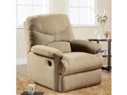 1PerfectChoice Arcadia Furniture Accent Comfort Plush Recliner Chair Lazy Boy Beige Microfiber