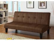 1PerfectChoice Emmet Living Comfort Adjustable Sofa Bed Sleeper Dorm Futon Chocolate Microfiber