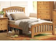 1PerfectChoice San Marino Youth Kids Bedroom Full Simple Bed Solid Wood in Maple 1 x Full Size Bed