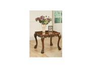 1PerfectChoice Traditional Carved Wood Occasional End table in Cherry Finish NEW