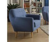 1PerfectChoice Ngaio Contemporary Blue Fabric Chair