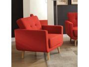 1PerfectChoice Sisilla Contemporary Red Fabric Chair