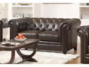 1PerfectChoice Roy Dark Brown Traditional Loveseat