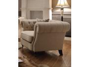 1PerfectChoice Trivellato Oatmeal Linen Chair with Pillow