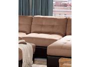 1PerfectChoice Claude Brown Contemporary Two Tone Sectional Sofa