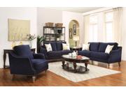 1PerfectChoice Vessot Ink Blue 3 PCS Living Room Sofa Set