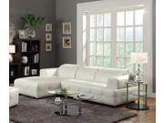 1PerfectChoice Darby White Contemporary Sectional Sofa