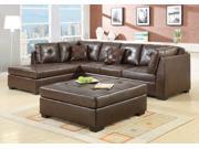 1PerfectChoice Darie Brown Sectional Sofa