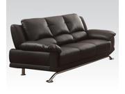 1PerfectChoice Maigan Black Bonded Leather Match Sofa