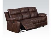 1PerfectChoice Dyson Light Brown Polished Microfiber Reclining Sofa