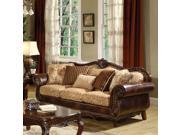 1PerfectChoice Remington Traditional Cherry Bonded Leather Sofa
