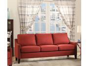 1PerfectChoice Zapata Contemporary Red Fabric Sofa