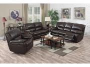 1PerfectChoice Kimberly 2Pcs Brown Leather Aire Motion Sofa Set
