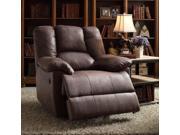 1PerfectChoice Oliver Dark Brown Leather Aire Motion Glider Recliner