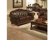 1PerfectChoice Anondale Cherry Bonded Leather Loveseat