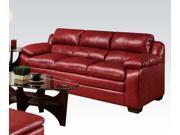 1PerfectChoice Jeremy Soho Cardinal Red Bonded Leather Sofa