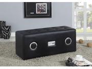 1PerfectChoice Laila Contemporary Sound PU Lounge Bench With Bluetooth Speaker 3 Color Options