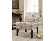 1PerfectChoice Aberly Fabric Espresso Accent Chair