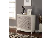 1PerfectChoice Glejery Fabric L Cream Console Table