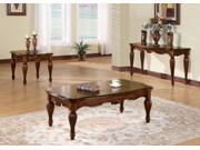 1PerfectChoice Dreena Occasional Living Room Coffee Table Carved Solid Wood In Cherry Finish