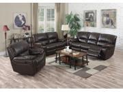 1PerfectChoice Kimberly Comfort 3 Seater Power Motion Recliner Sofa Plush Brown Leather Aire