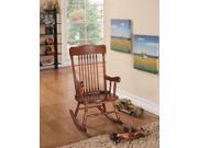 1PerfectChoice Kloris Collection Youth Kids Children Wood Cute Rocking Chair In Tobacco Finish