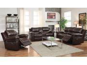 1PerfectChoice Xenos Comfort Living 3 Seater Motion Recliner Sofa Plush Brown Leather Aire