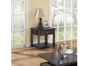1PerfectChoice Malden Espresso End Table With Drawer