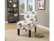 1PerfectChoice Ollano Dark Blue Fabric Accent Chair